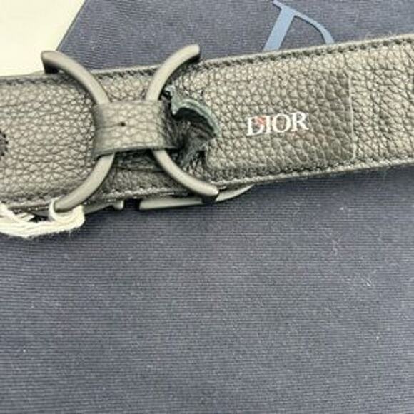 Men's Dior oblique jacquard reversible belt size 120 cm/46 inches made in Italy - Picture 2 of 13
